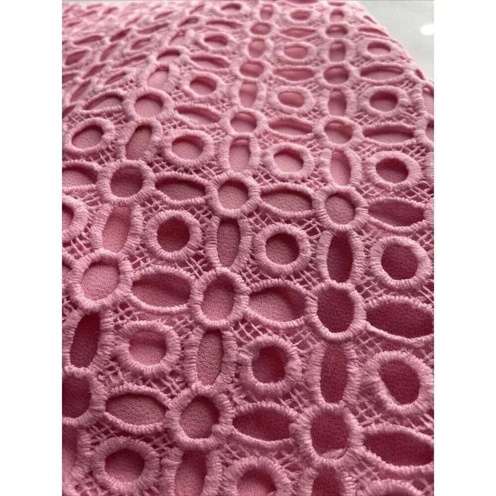 The 8th Sign Crochet lace Mini Dress Size 16 Pink Girlhoodcore Cottage Retro Mod - Picture 10 of 14